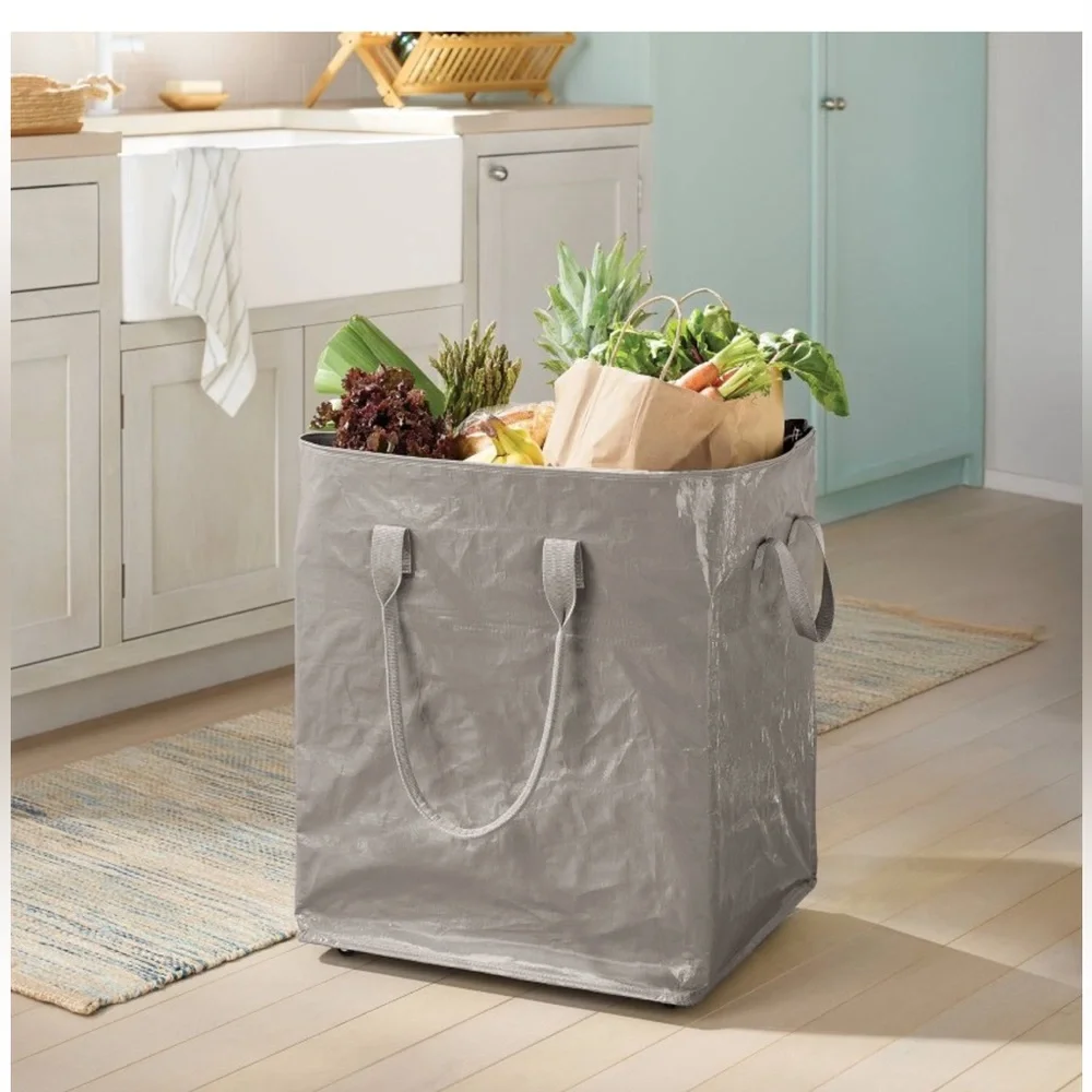 NWT Brightroom Spaceship Gray Storage Bag With Wheels - Picture 3 of 6